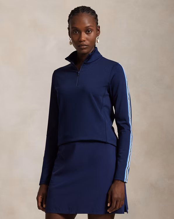 Tailored Fit Interlock Quarter-Zip