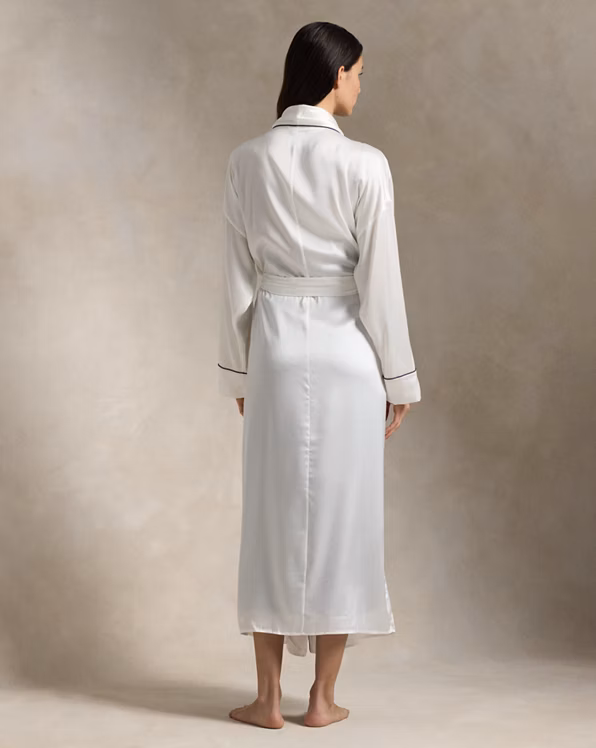 Stretch Silk Bath Robe