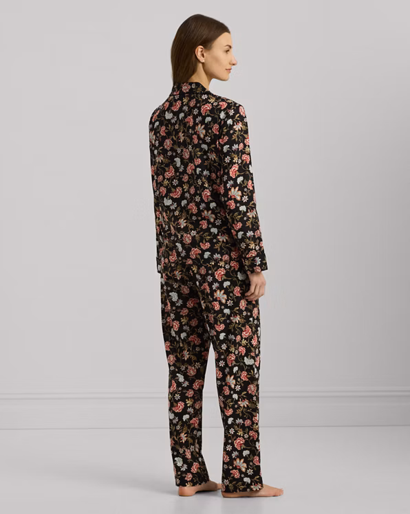 Floral Cotton-Blend Lawn Sleep Set