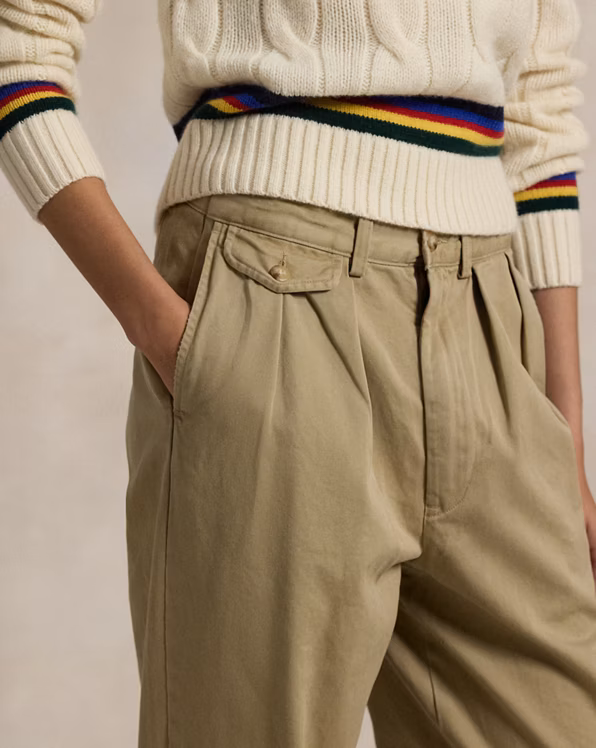 Whitman Relaxed Fit Pleated Trouser