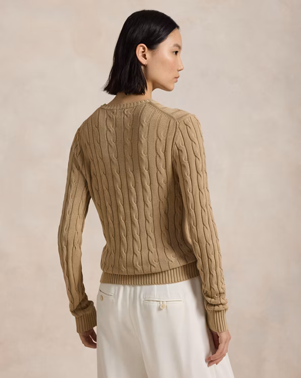 Cable-Knit Crewneck Jumper
