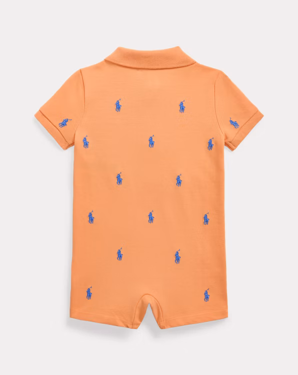 Polo Pony Cotton Mesh Polo Shortall