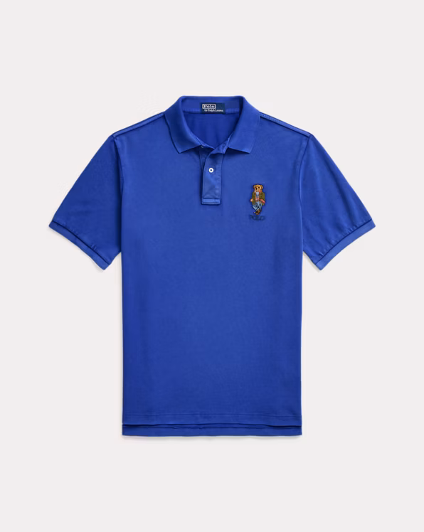 Classic Fit Polo Bear Mesh Polo Shirt