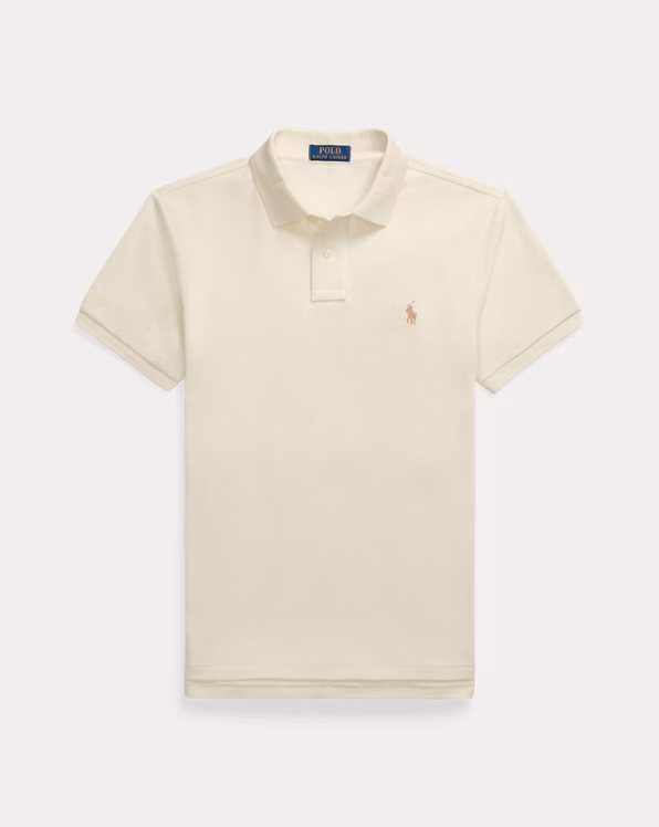 Slim Fit Mesh Polo Shirt
