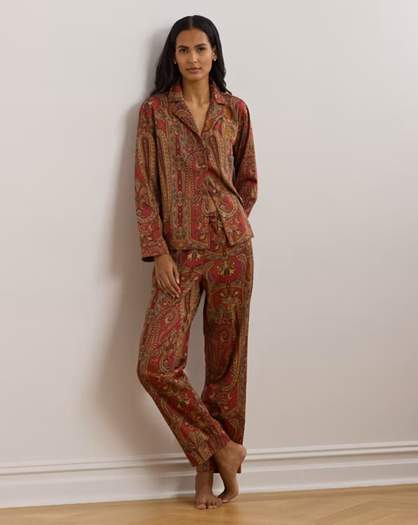 Paisley Sateen Sleep Set