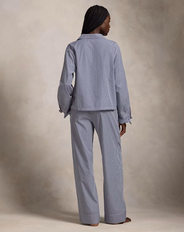 Long-Sleeve Poplin Pyjama Set