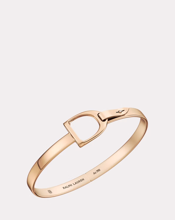 Rose Gold Stirrup Bangle