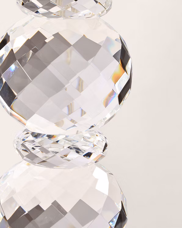 Faceted Crystal Lamp