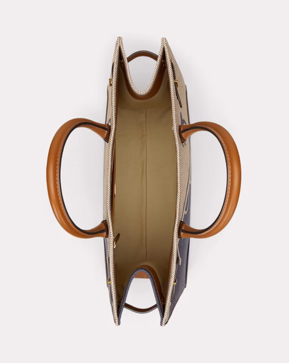 Logo-Print Canvas Large Devyn Tote Bag