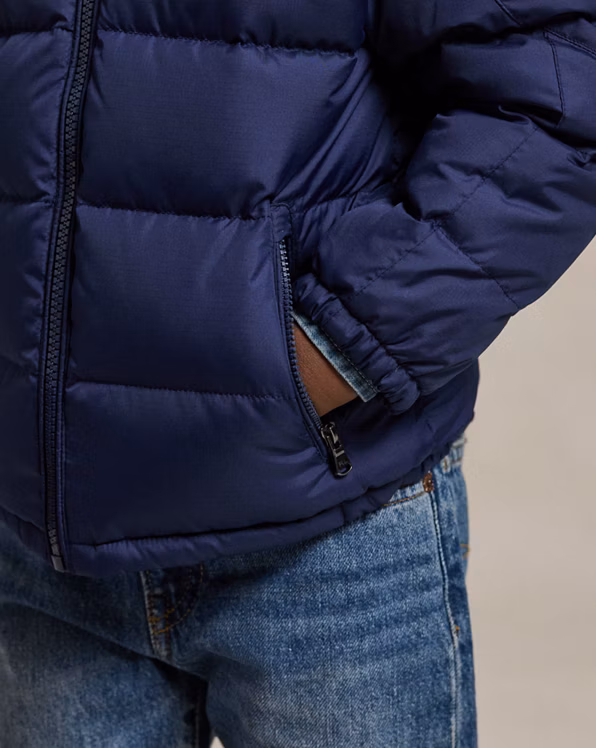 Ripstop Down Hooded Jacket