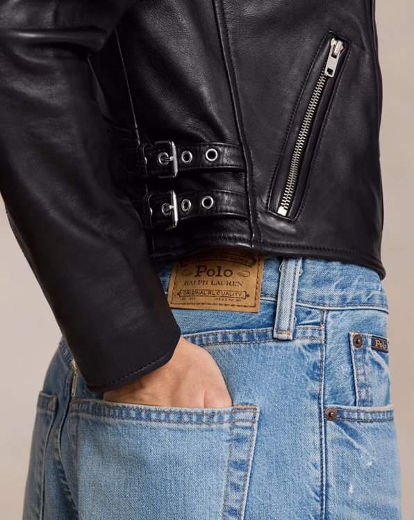 Sheepskin Leather Moto Jacket