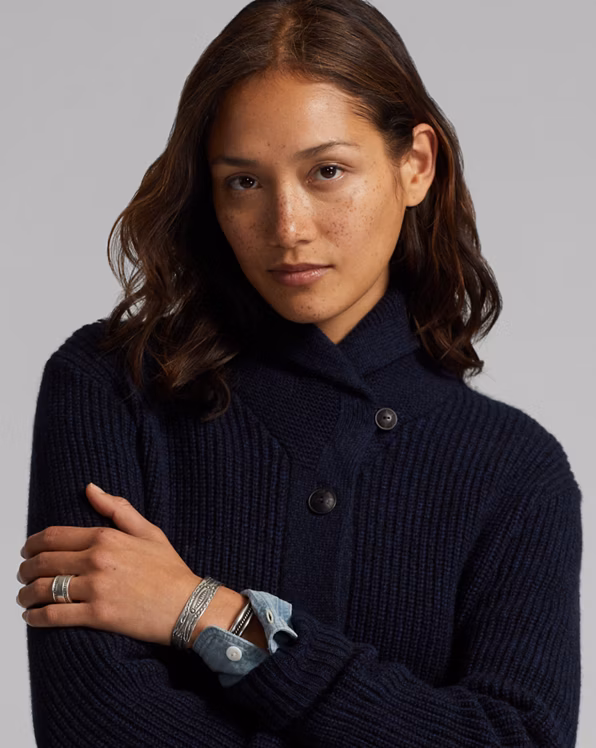 Cashmere Shawl Collar Cardigan