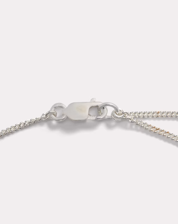 Sterling Silver Logo Pendant Necklace