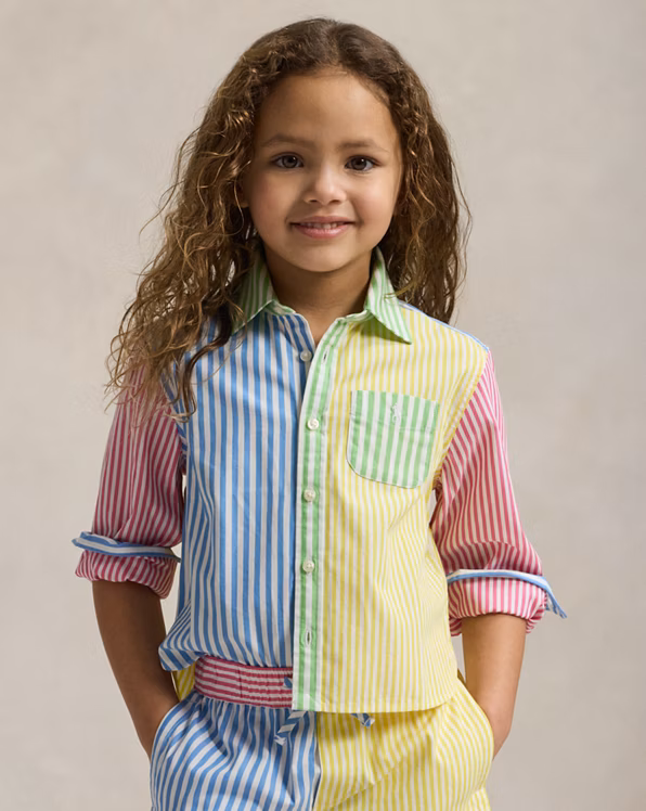 Striped Cotton Boxy Fun Shirt