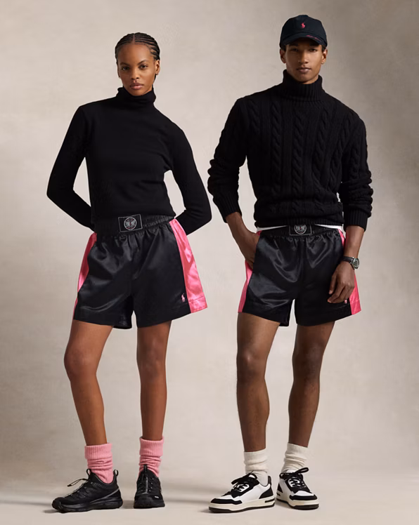 Pink Pony Satin Boxing Short