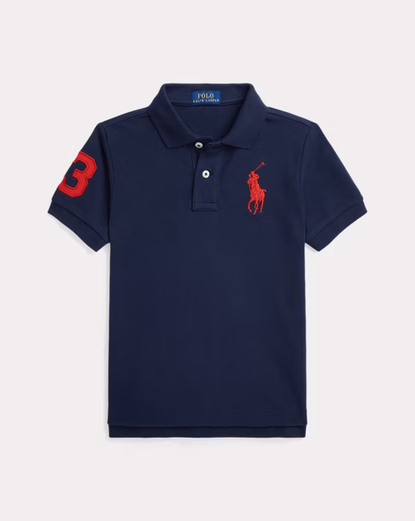 Big Pony Cotton Mesh Polo Shirt