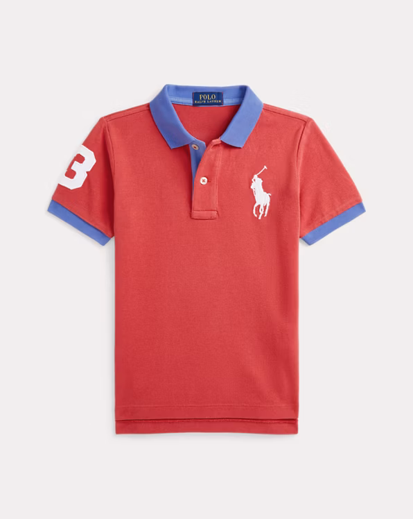 Big Pony Cotton Mesh Polo Shirt