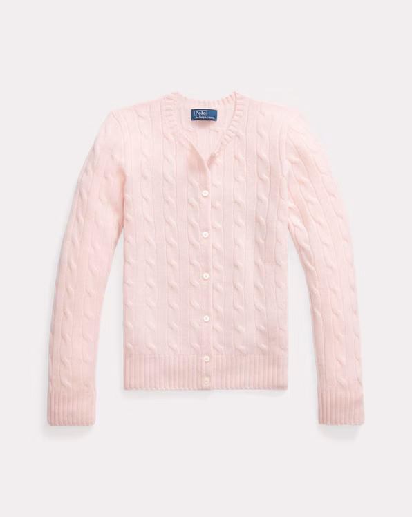 Cable-Knit Cashmere Cardigan