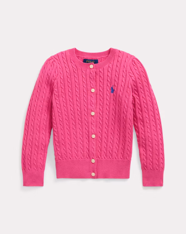 Mini-Cable Cotton Cardigan