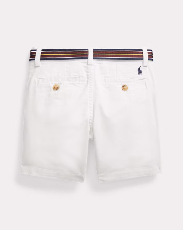 Belted Skinny Flex Abrasion Twill Short