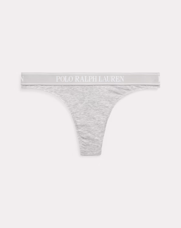 Repeat-Logo Low-Rise Thong