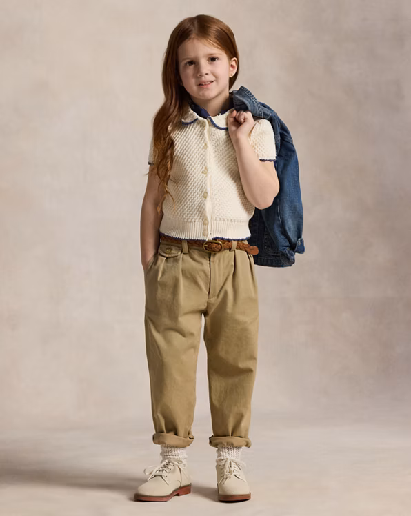 Pointelle-Knit Cotton Cardigan