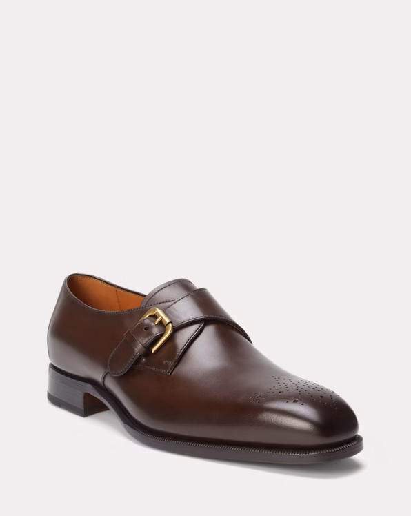 Darnell Calfskin Monk-Strap Shoe