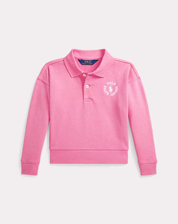 Logo French Terry Polo Sweatshirt