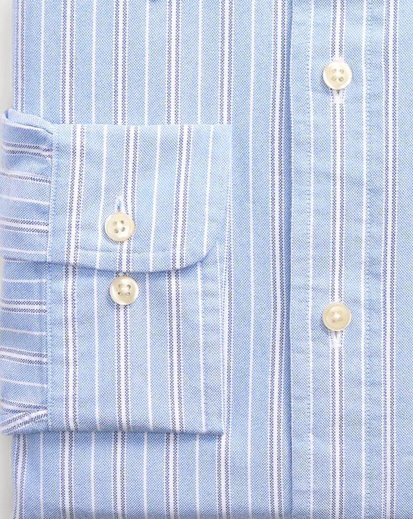 Classic Fit Striped Oxford Shirt