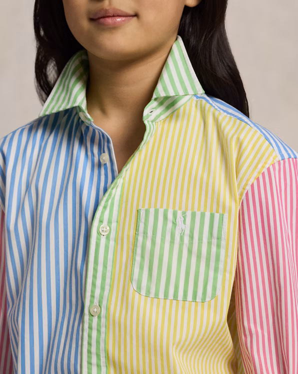 Striped Cotton Boxy Fun Shirt