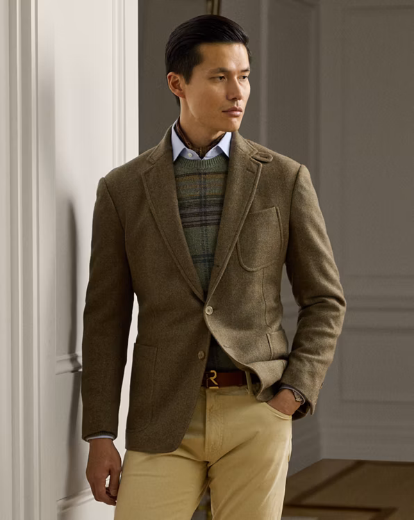 Kent Hand-Tailored Herringbone Jacket