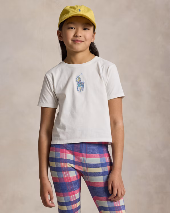Big Pony Cotton Jersey Boxy T-shirt