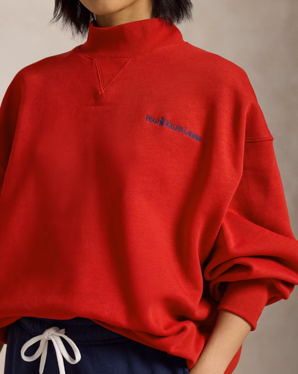 Logo Fleece Mockneck