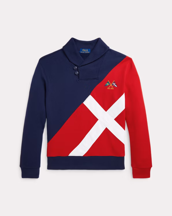 Nautical-Inspired Fleece Sweatshirt