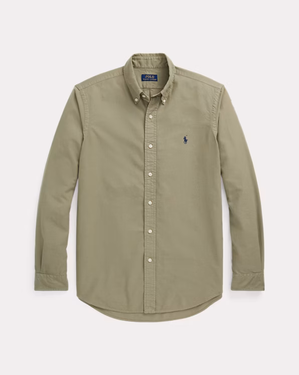 Custom Fit Garment-Dyed Oxford Shirt