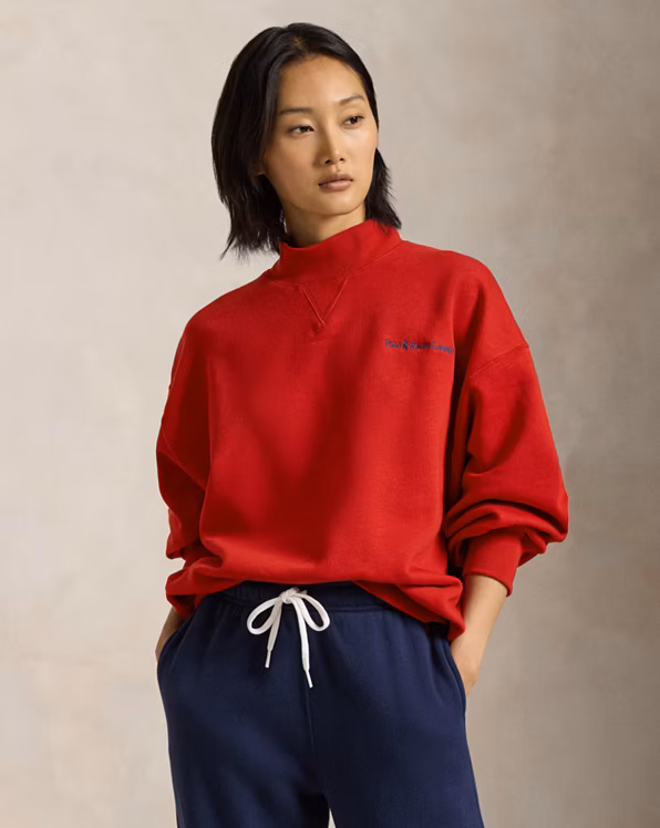 Logo Fleece Mockneck