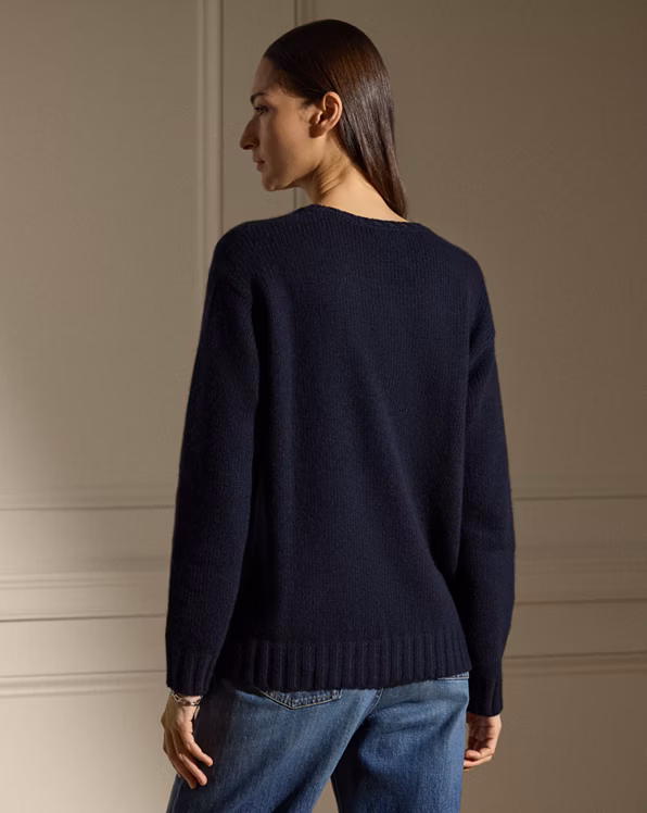 Flag Cashmere Crewneck Jumper