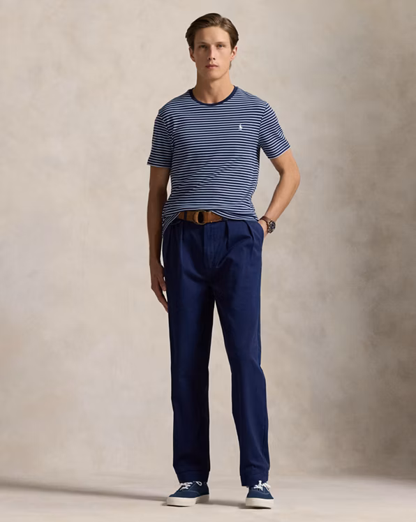 Custom Slim Striped Soft Cotton T-Shirt