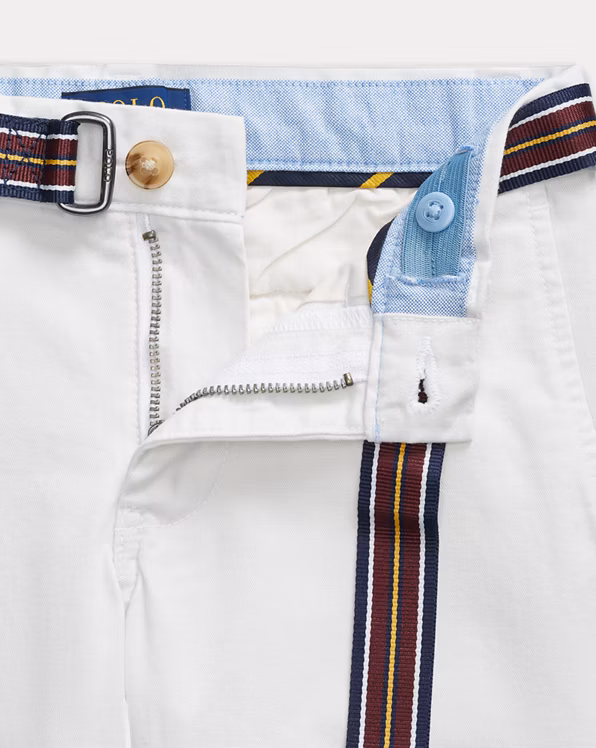 Belted Skinny Flex Abrasion Twill Short