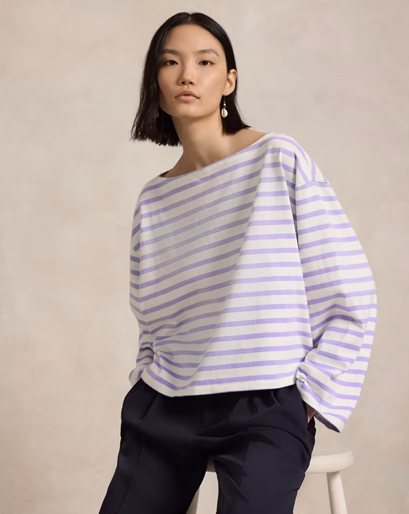 Striped Boatneck Mariner T-Shirt