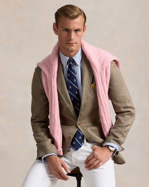 Polo Modern Herringbone Twill Blazer