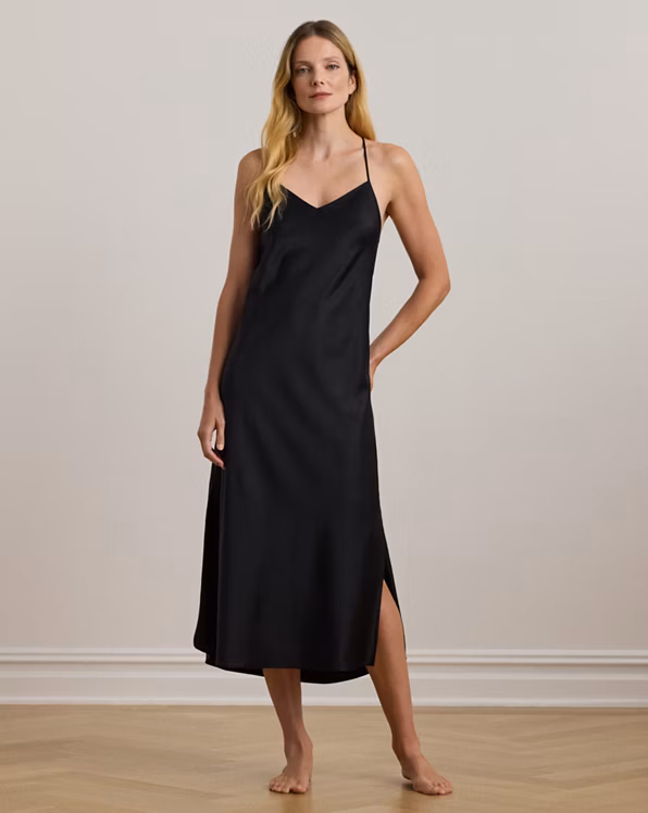 Satin Sleeveless Nightgown