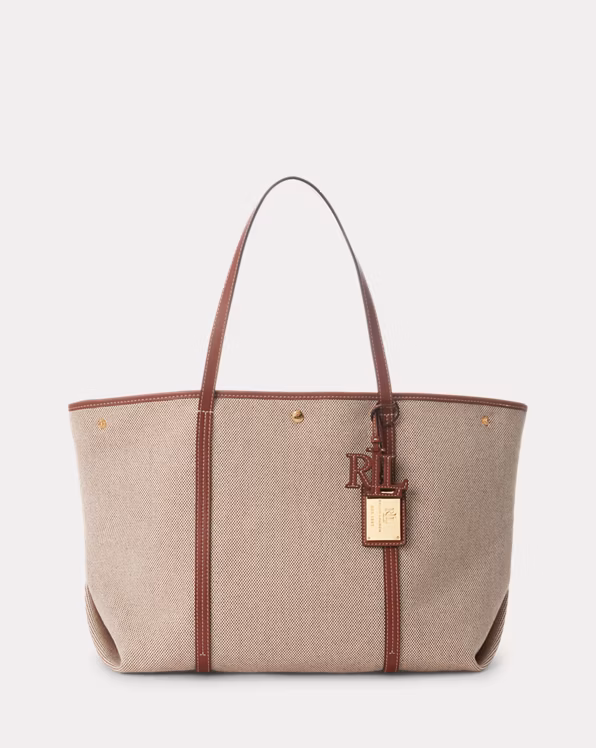 Canvas & Leather Large Emerie Tote