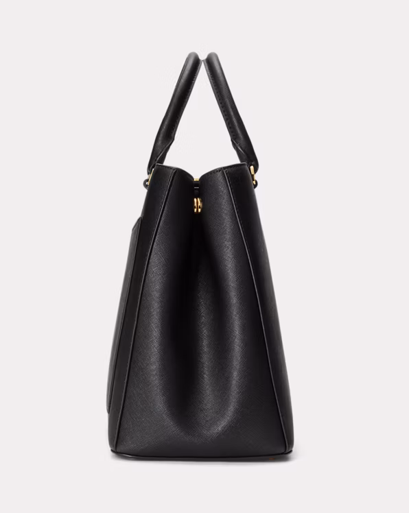 Crosshatch Leather Large Hanna Satchel