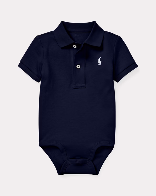 Soft Cotton Polo Bodysuit