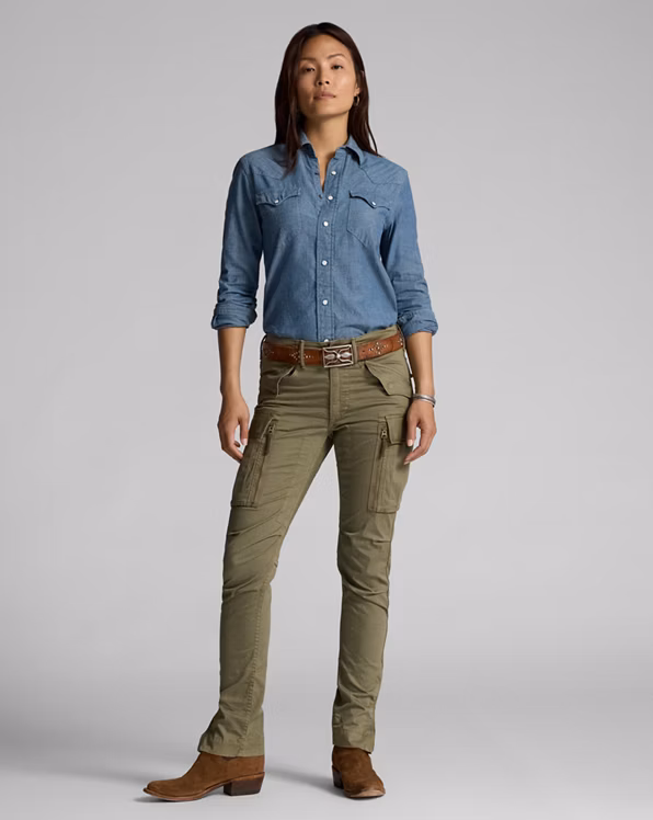 Indigo Chambray Western Shirt