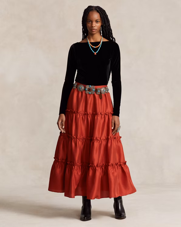 PRL x Naiomi Glasses Velvet Boatneck Top