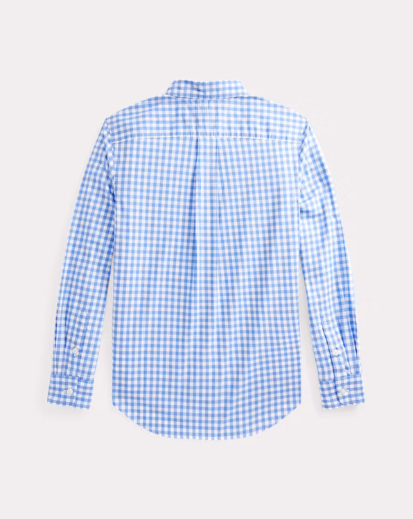 Gingham Cotton Poplin Shirt