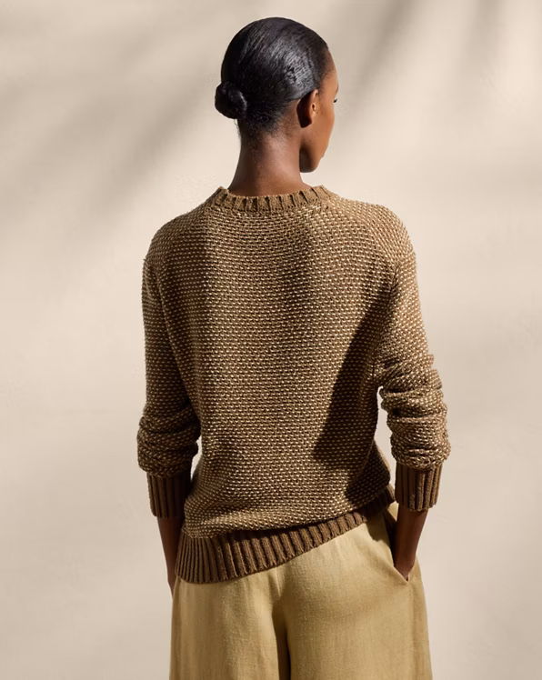 Silk Birdseye Crewneck Jumper