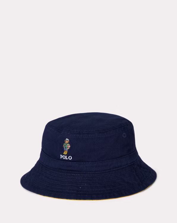 Polo Bear Reversible Twill Bucket Hat